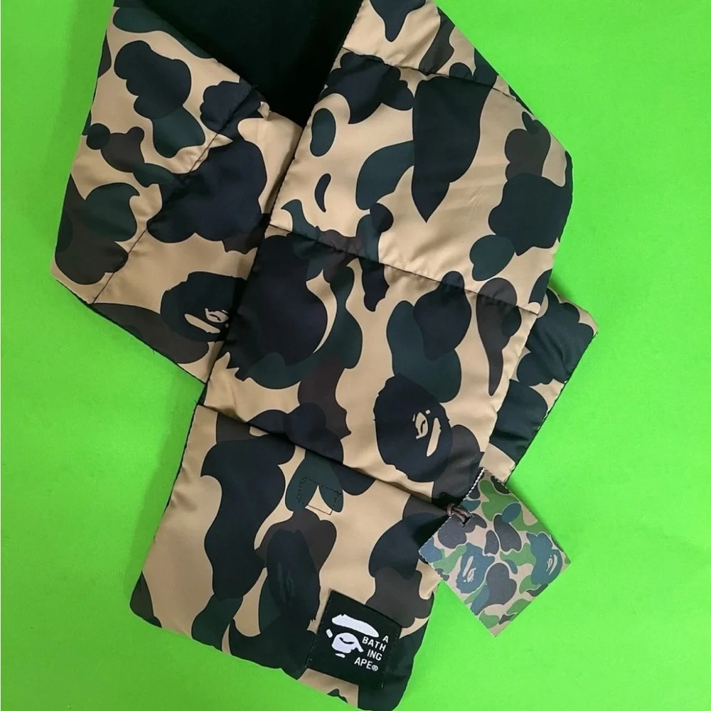 A Bathing Ape BAPE 1St Camo Pocket Fleece Scarf